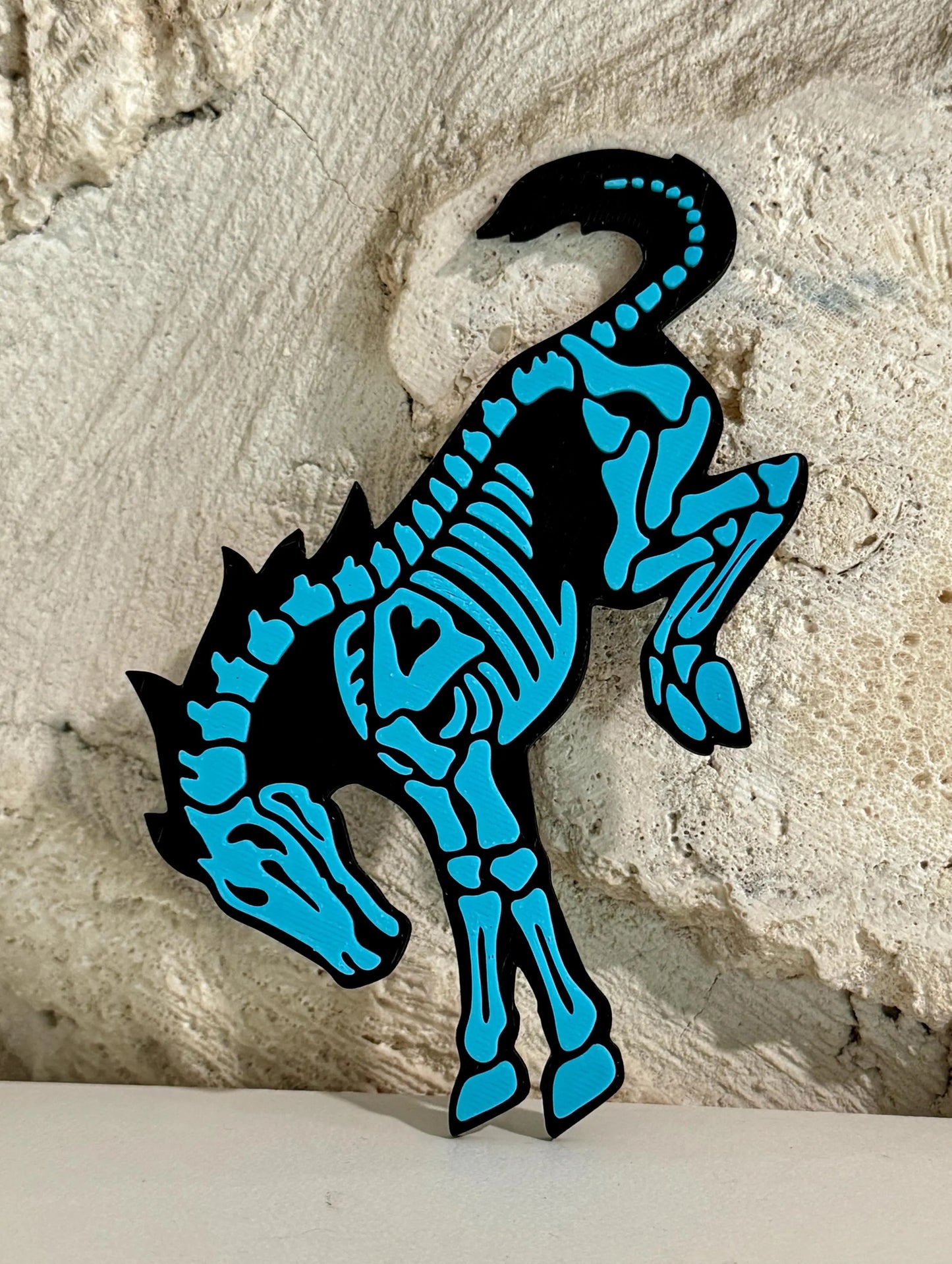 Skeleton Bucking Bronco Emblem