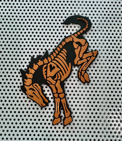 Skeleton Bucking Bronco Emblem