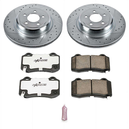 PowerStop Z26 Rear Brake Pad & Rotor Kit 2005-2023 Challenger/Charger 6.2L/392/6.4L