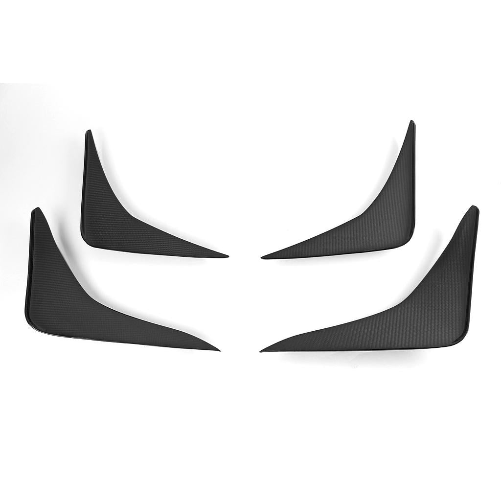Nissan GTR R35 Front Bumper Carbon Fiber Canards 2012-2016