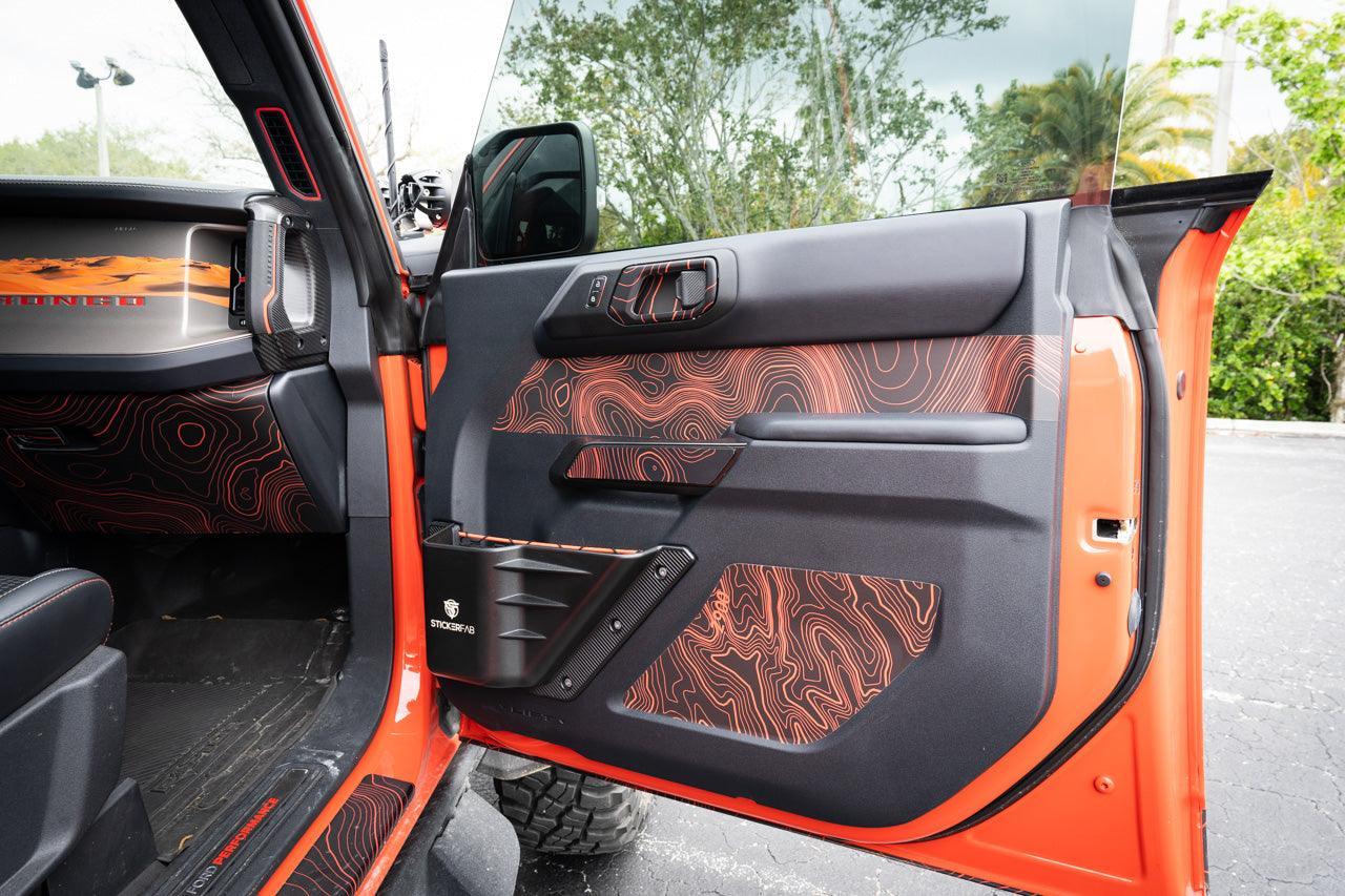 Interior Door Cup Protector Kit - 2021+ Bronco - Speedlogix