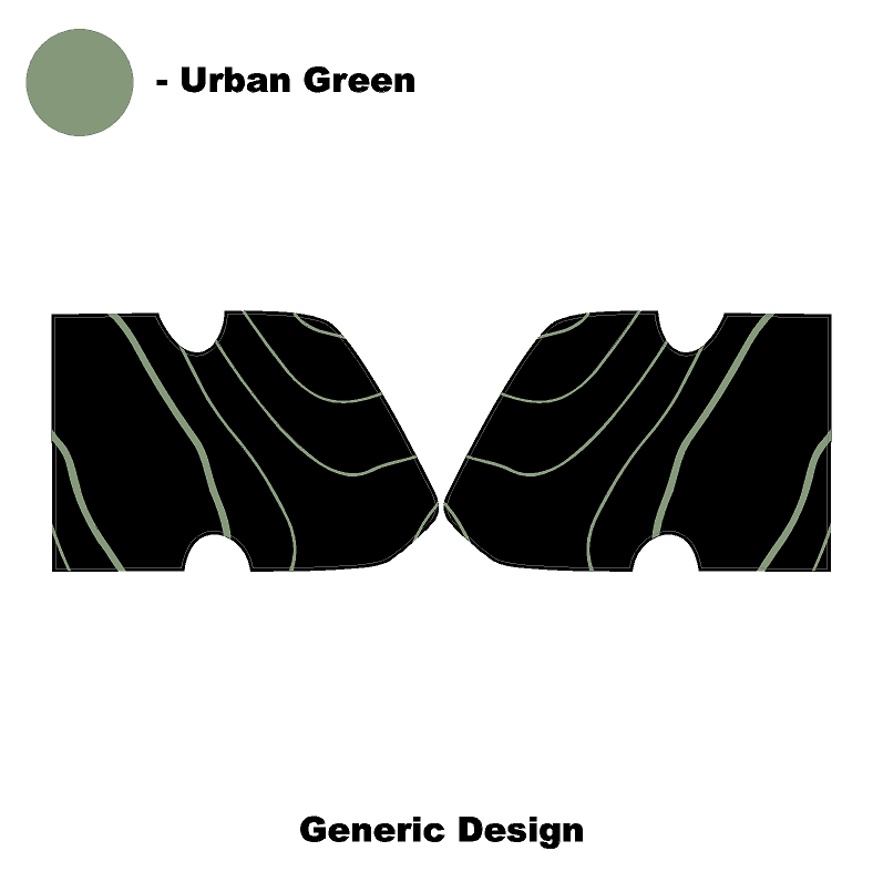 Interior Door Cup Protector Kit - 2021+ Bronco - Speedlogix