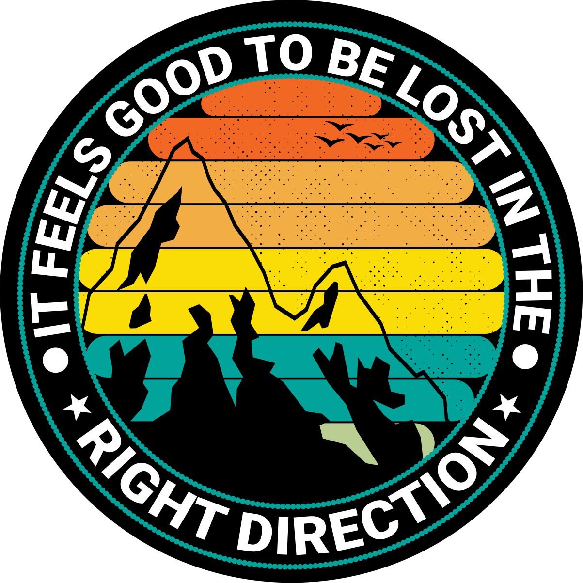 It Feels Good to Be Lost Mountain Landscape Bronco Spare Tire Cover - Speedlogix