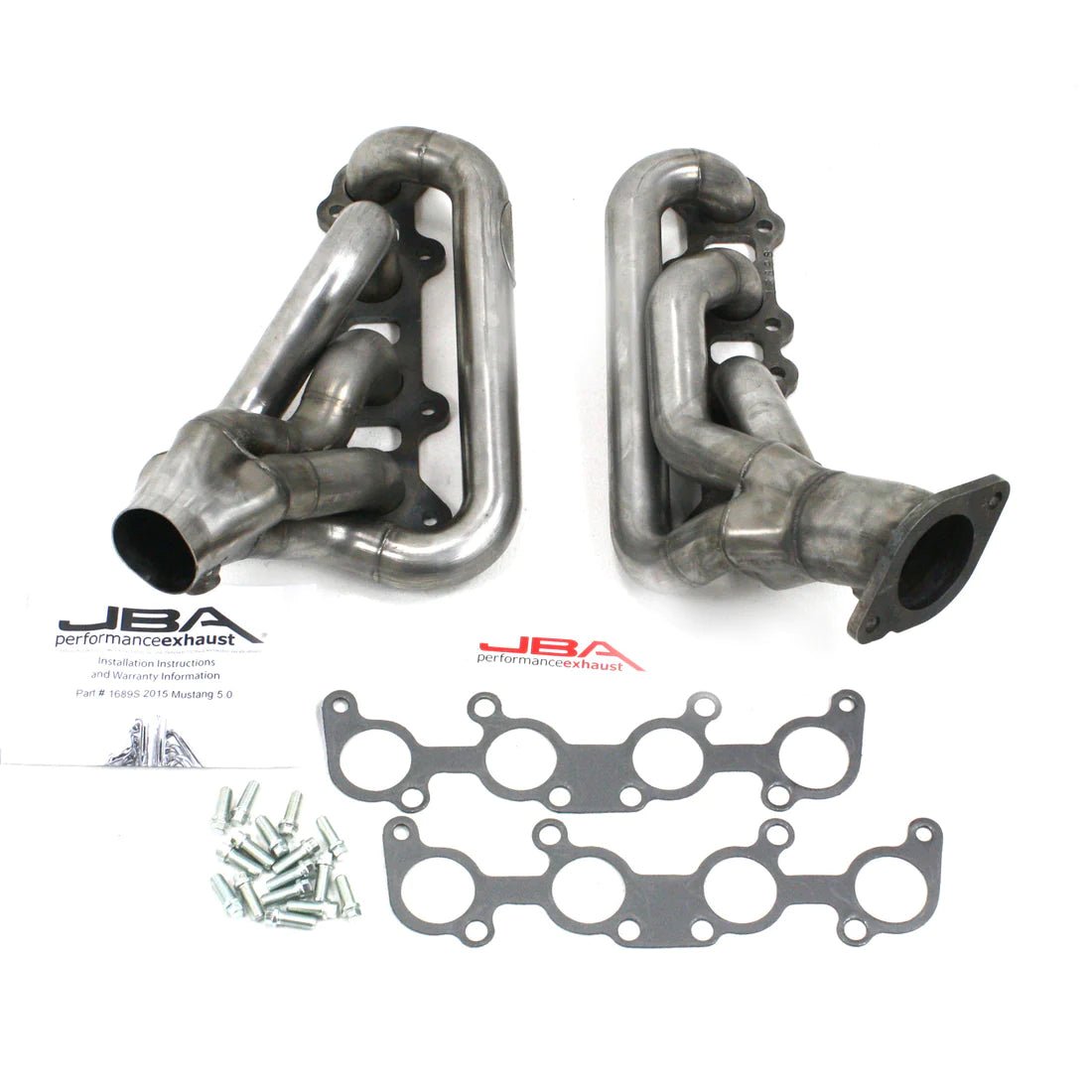 JBA Stainless Steel Shorty Header 2015 - 2023 Mustang 5.0L - Speedlogix