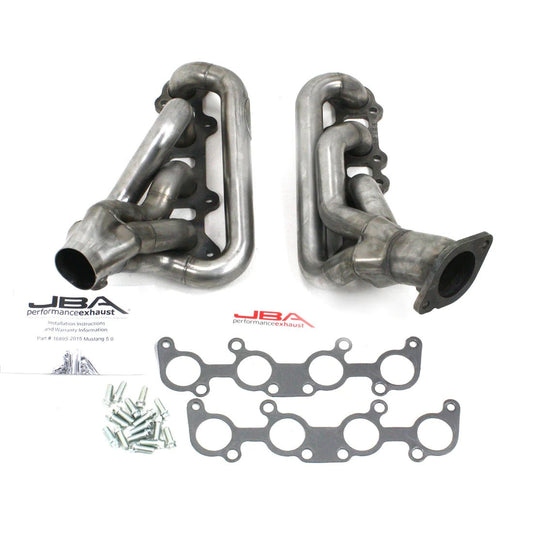 JBA Stainless Steel Shorty Header 2015 - 2023 Mustang 5.0L - Speedlogix