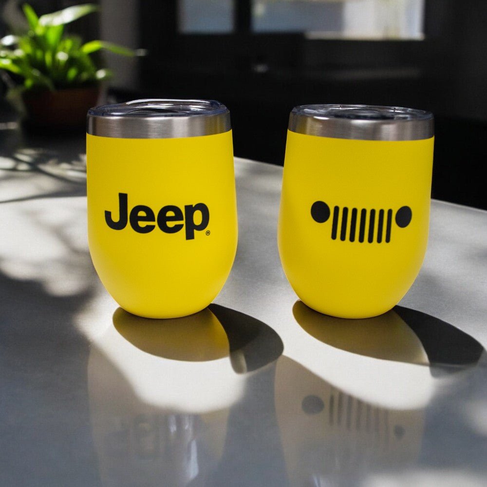 Jeep Insulated Wine Tumbler - Yellow Matte - Speedlogix