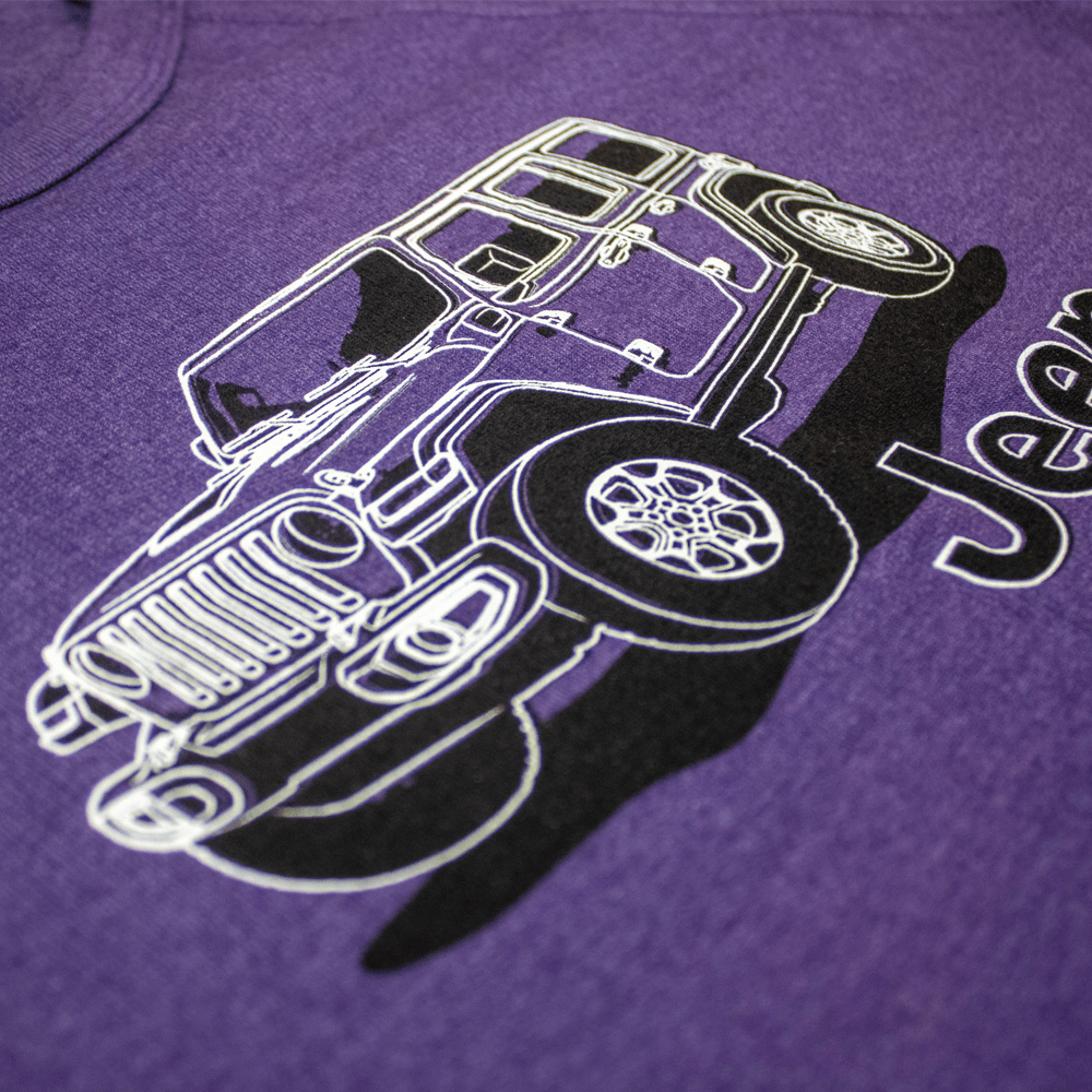 Jeep® Wrangler Line Art - French Terry Crewneck Sweatshirt - Speedlogix