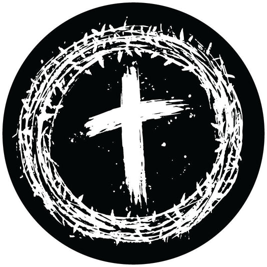 Jesus Crown of Thorns + Christian Bronco Spare Tire Cover - Speedlogix