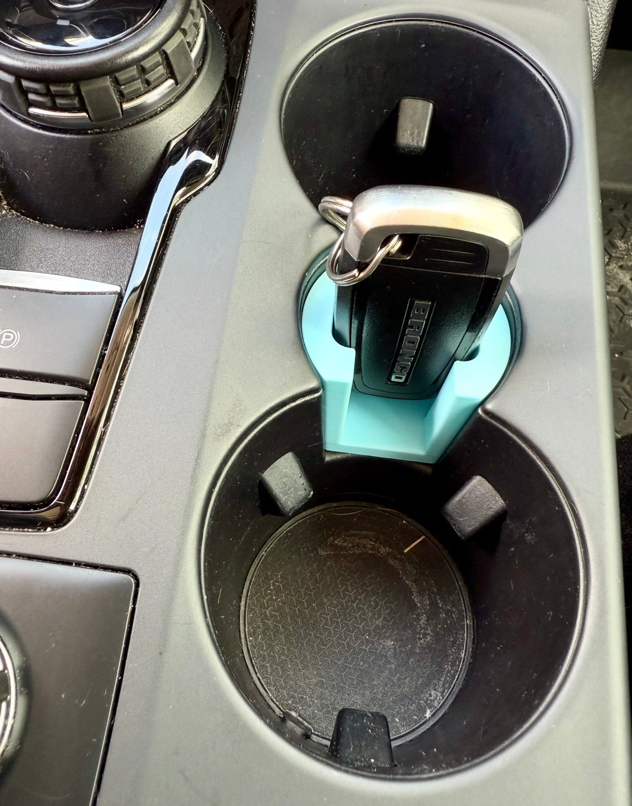 Key Fob Holder Insert for Cup Holder, Fits 2021+ Bronco Sport - Speedlogix