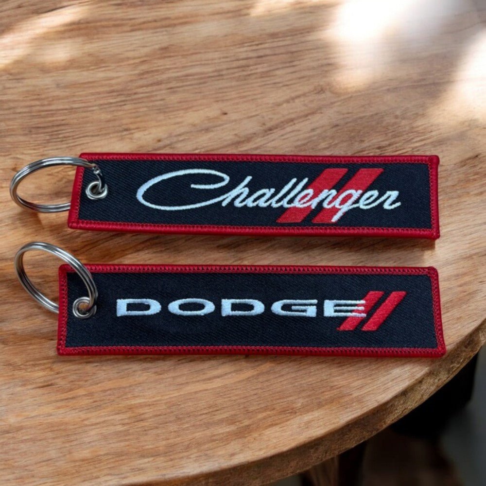 Keychain - Dodge Challenger Script - Pull - Speedlogix