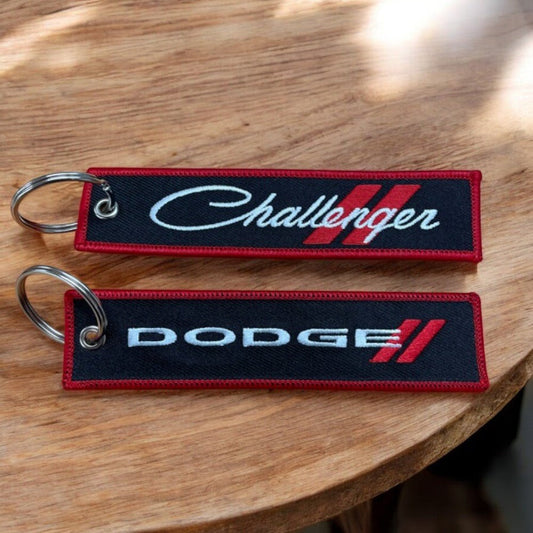 Keychain - Dodge Challenger Script - Pull - Speedlogix
