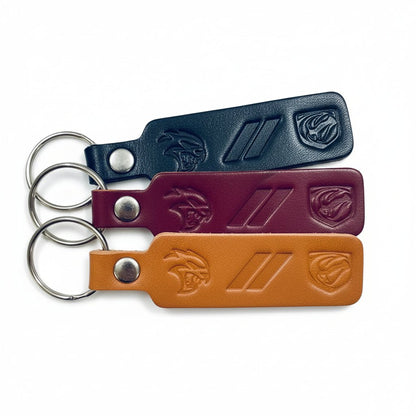 Keychain - Dodge SRT Hellcat and Viper Leather - Speedlogix