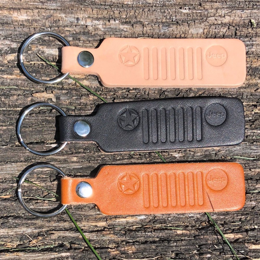 Keychain - Jeep Grille Leather - Speedlogix