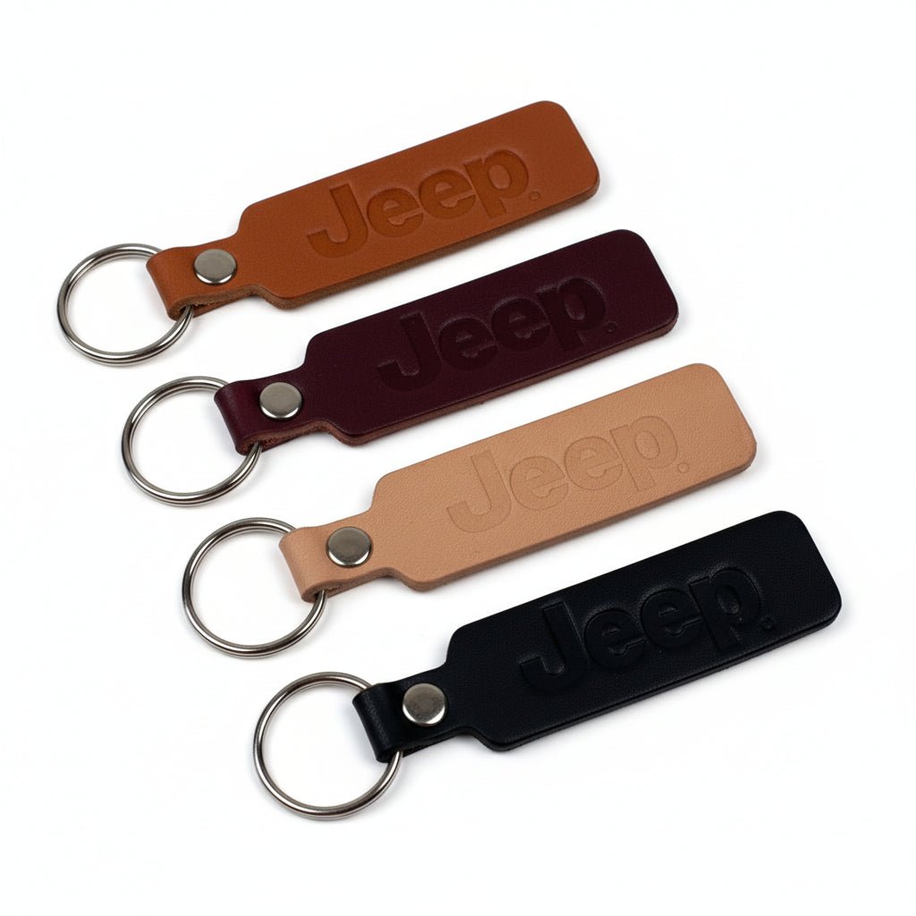 Keychain - Jeep Text leather - Speedlogix
