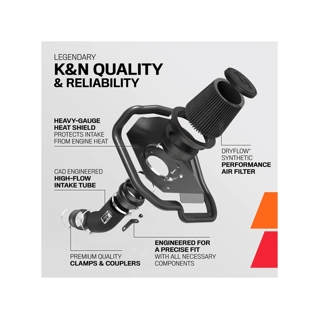 K&N Blackhawk Cold Air Intake 2011 - 2023 Challenger/Charger 392/6.4L - Speedlogix