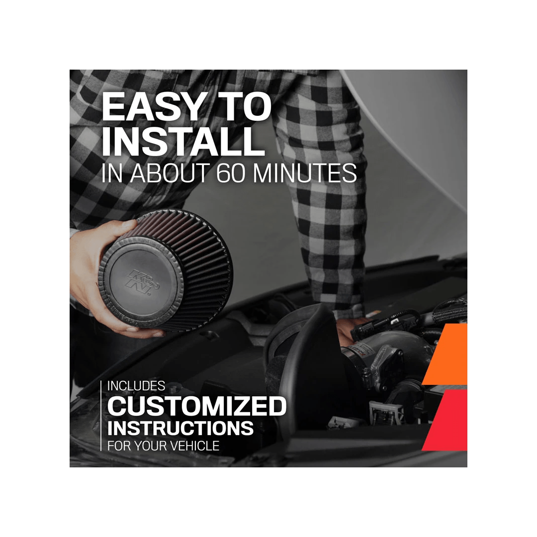 K&N Performance Air Intake System 2024 Mustang 5.0L - Speedlogix