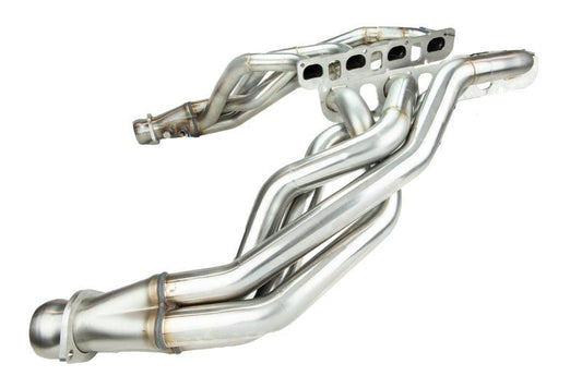 Kooks 1 - 7/8"x2"x3" Stepped Long Tube Headers, Green Catted Mid - Pipes 2006 - 2023 Challenger/Charger 6.1L/392/6.4L - Speedlogix