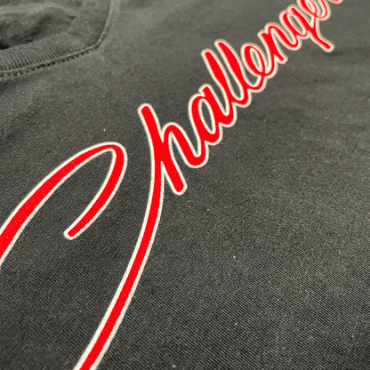 Ladies Dodge Challenger 2 Color Script - Black - Speedlogix