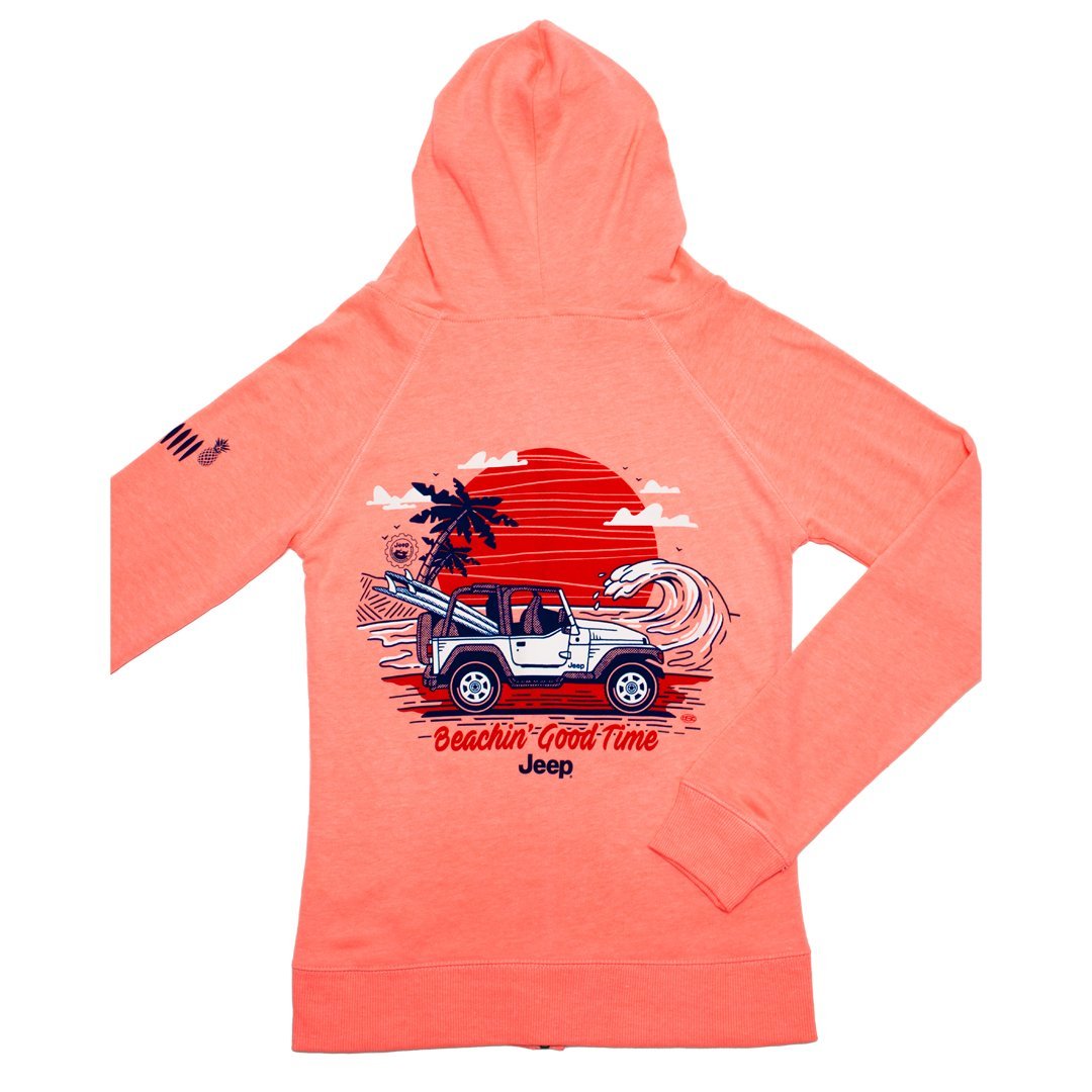 Ladies Jeep® Beachin' Good Time Zip - Hoodie - FINAL SALE - Speedlogix