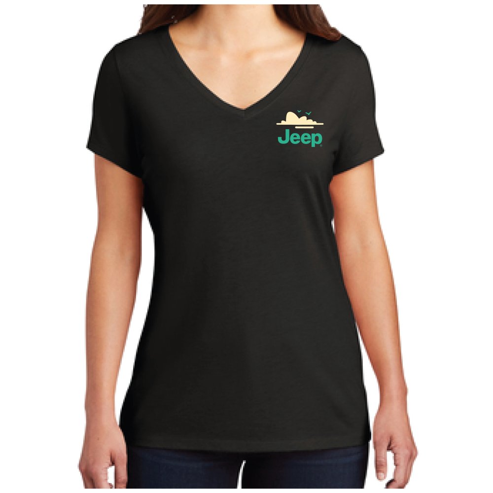 Ladies Jeep® Dunes V - neck - Black - Speedlogix