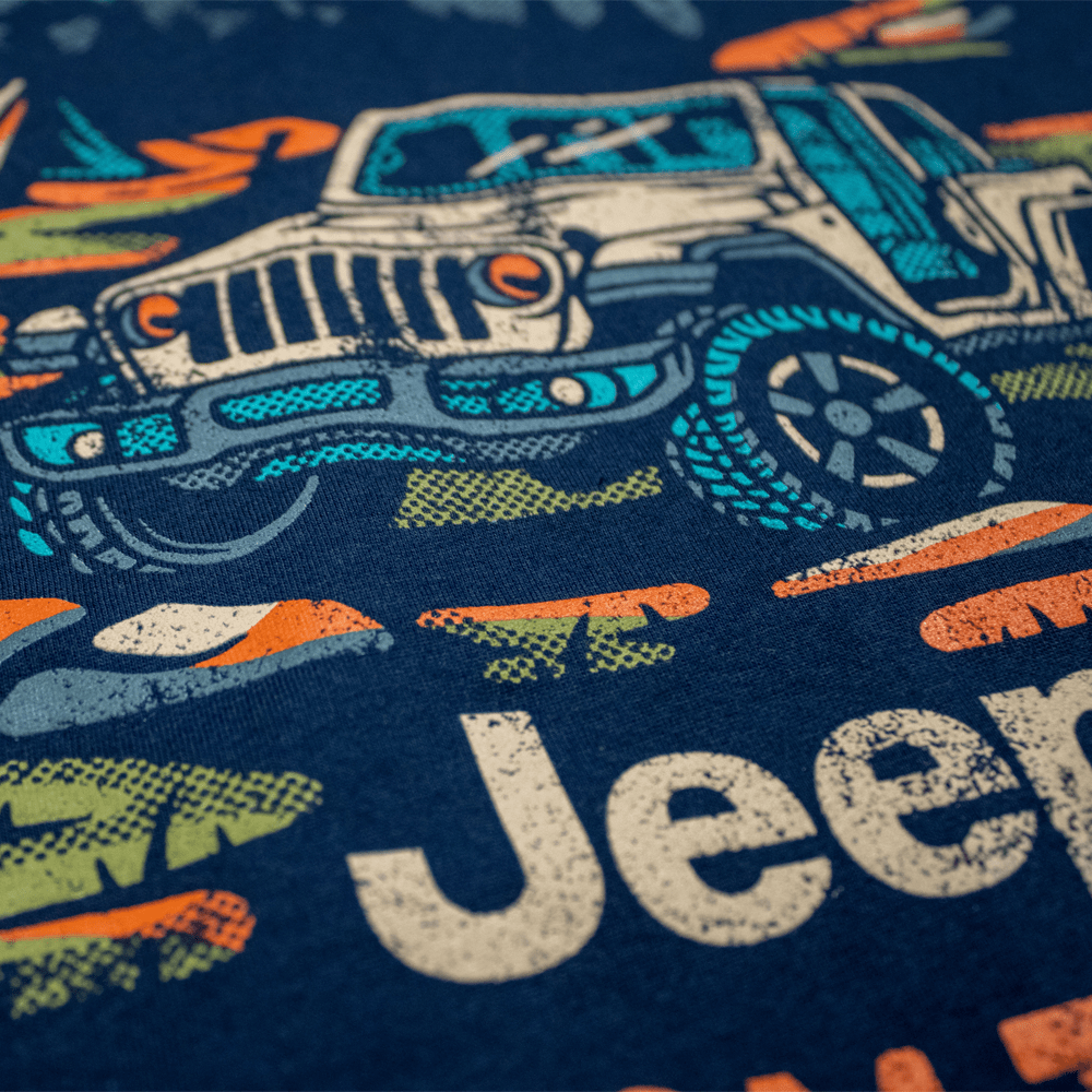 Ladies Jeep® Freedom to Roam V - neck - Navy Blue - Speedlogix