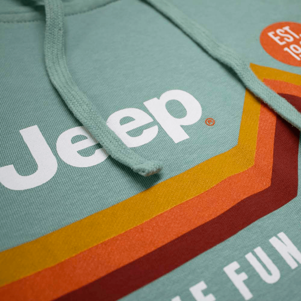 Ladies Jeep® Have Fun Out There French Terry Hoodie - Seafoam Green - Speedlogix
