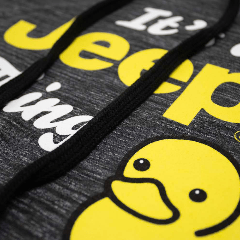 Ladies Jeep® It's a Jeep® Thing Duck French Terry Hoodie - Marled Ash - Speedlogix