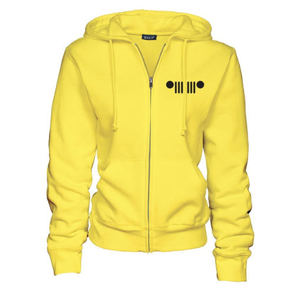 Ladies Jeep® It's A Jeep Thing Duck Zip Hoodie - Yellow - Speedlogix
