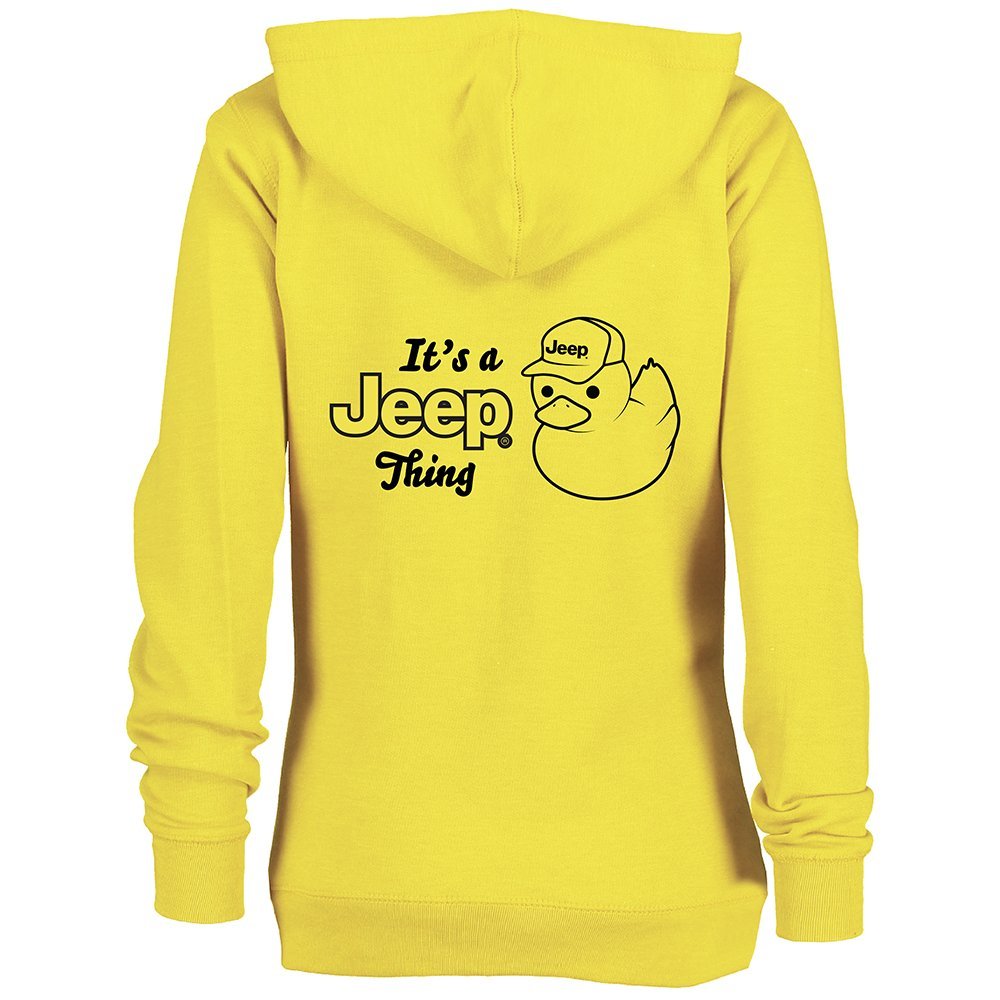 Ladies Jeep® It's A Jeep Thing Duck Zip Hoodie - Yellow - Speedlogix