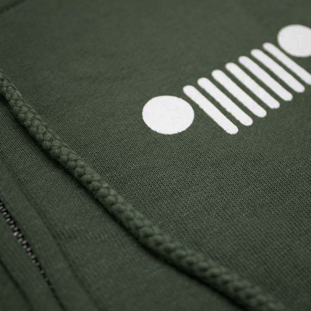 Ladies Jeep® Live Love Explore Zip - Hoodie - Olive Green - FINAL SALE - Speedlogix