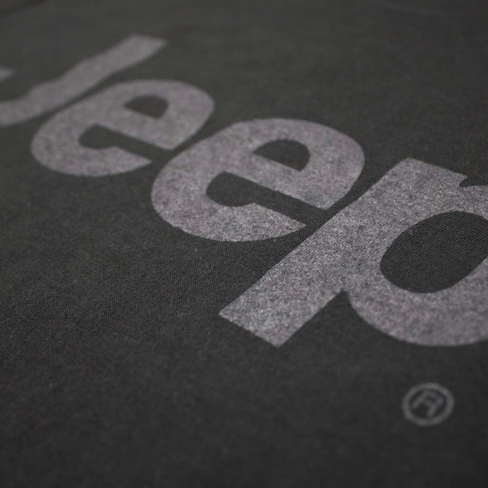 Ladies Jeep® Text Blackout T-Shirt - Black - Speedlogix