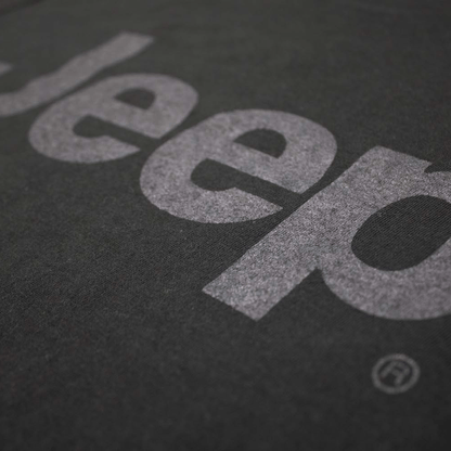 Ladies Jeep® Text Blackout T-Shirt - Black - Speedlogix