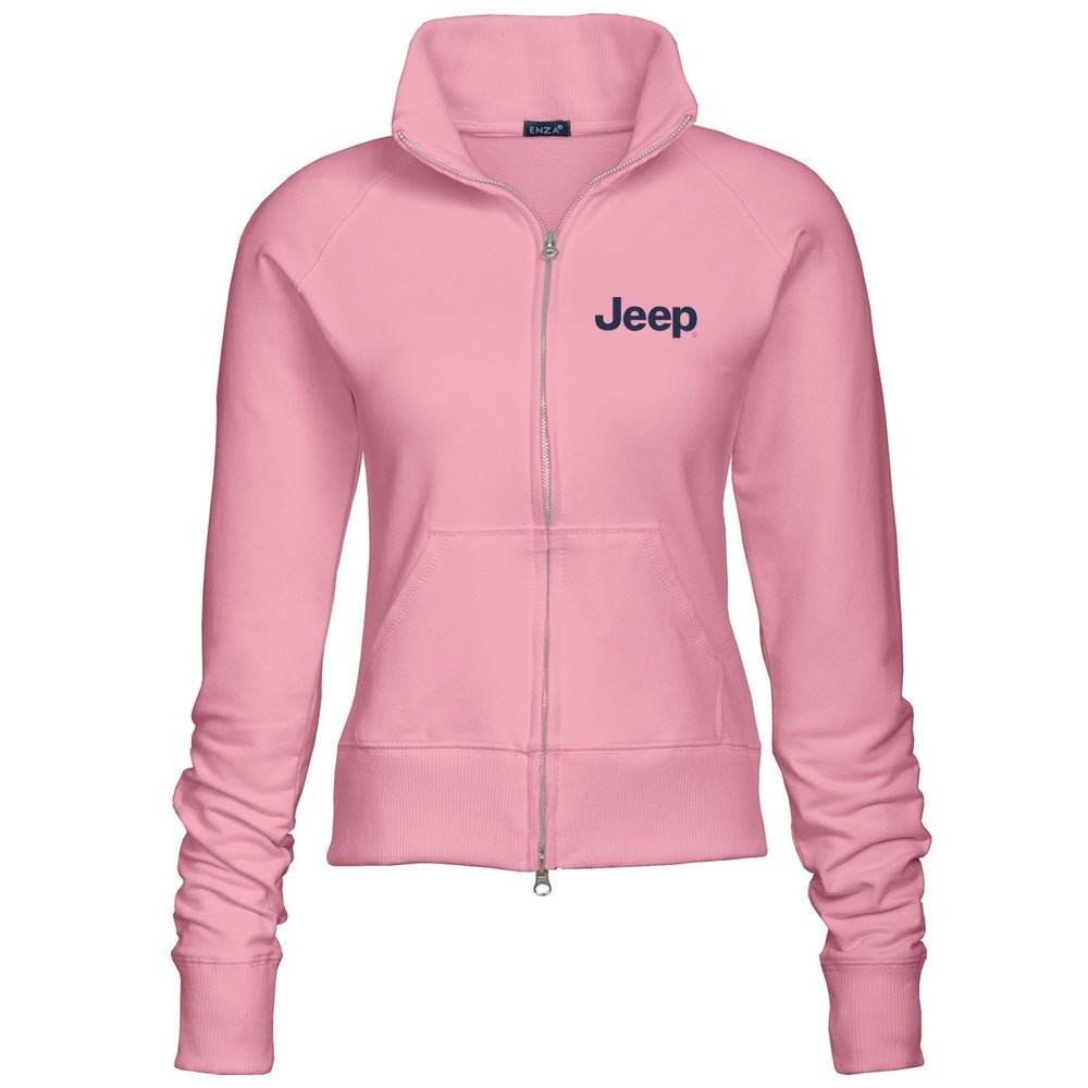 Ladies Jeep® Text Embroidered Fleece Jacket - Multiple Colors - FINAL SALE - Speedlogix