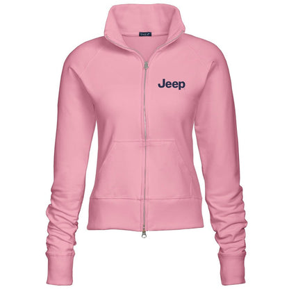 Ladies Jeep® Text Embroidered Fleece Jacket - Multiple Colors - FINAL SALE - Speedlogix