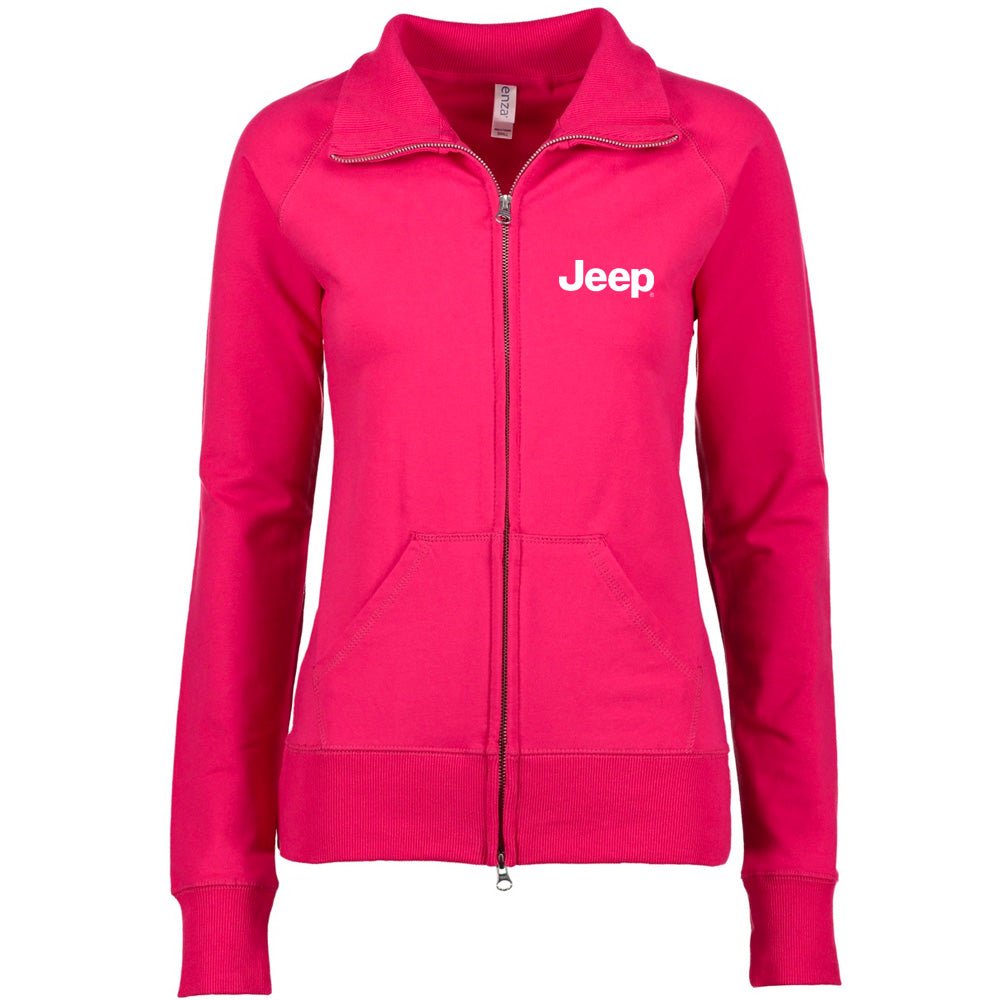 Ladies Jeep® Text Embroidered Fleece Jacket - Multiple Colors - FINAL SALE - Speedlogix