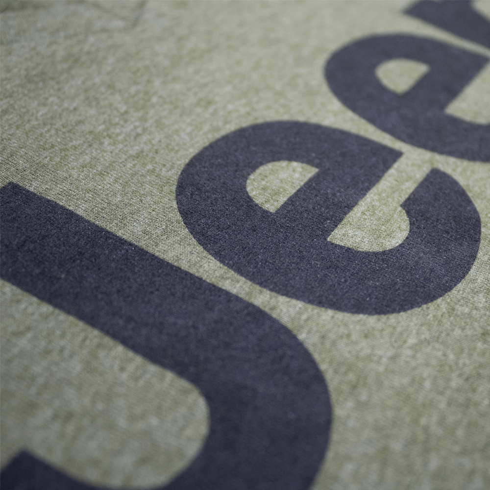 Ladies Jeep® Text V - neck - Military Green - Speedlogix