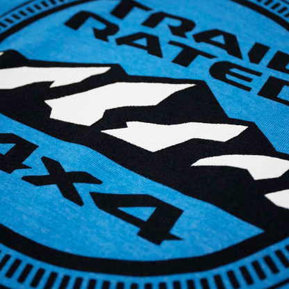 Ladies Jeep® Trail Rated V - neck - Heather Aqua Blue - Speedlogix