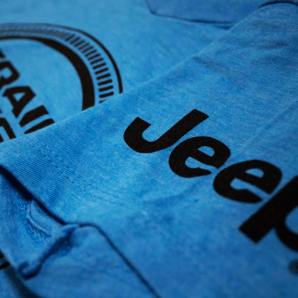 Ladies Jeep® Trail Rated V - neck - Heather Aqua Blue - Speedlogix