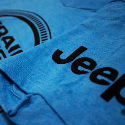 Ladies Jeep® Trail Rated V - neck - Heather Aqua Blue - Speedlogix