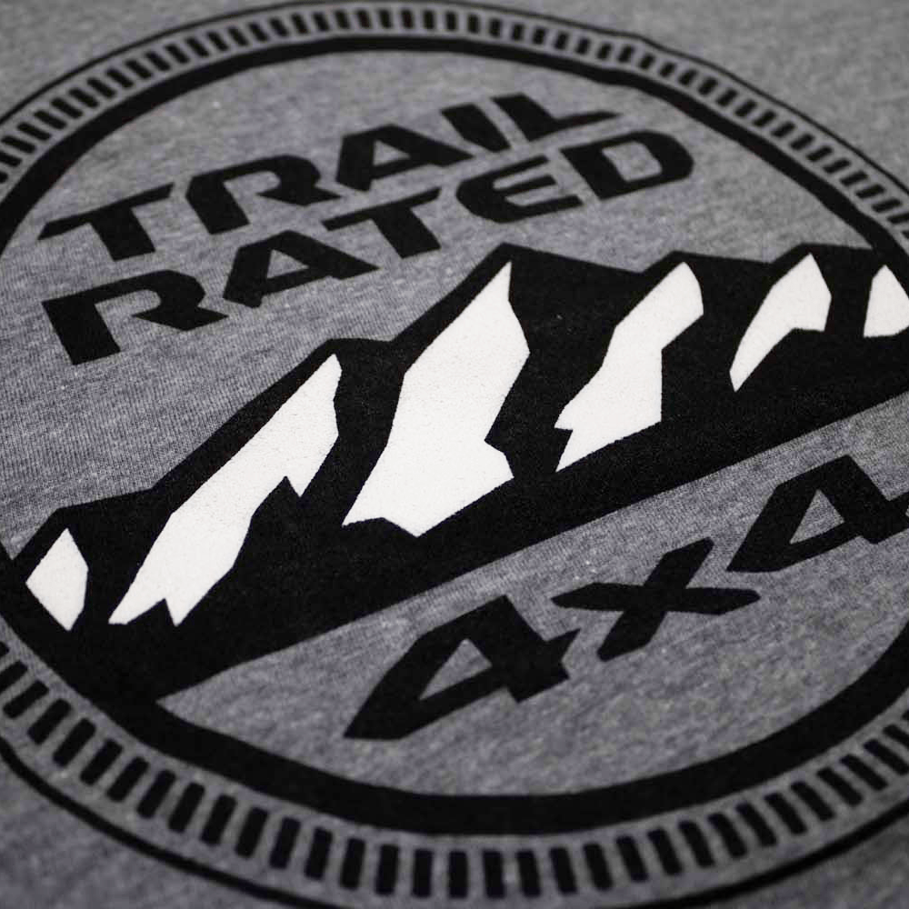 Ladies Jeep® Trail Rated V - neck - Heather Grey - Speedlogix