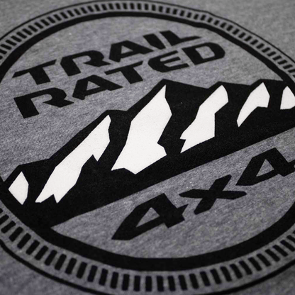 Ladies Jeep® Trail Rated V - neck - Heather Grey - Speedlogix