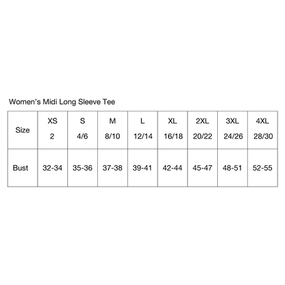 Ladies Midi Ford Bronco Circle Longsleeve - Flint Blue Heather - Speedlogix