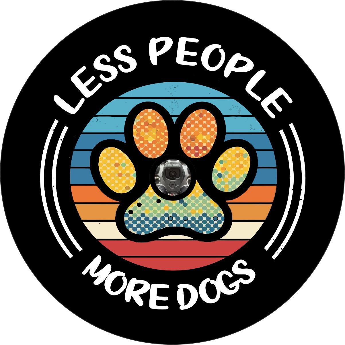Less People More Dogs Bronco Spare Tire Cover - Speedlogix