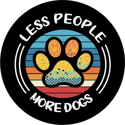 Less People More Dogs Bronco Spare Tire Cover - Speedlogix
