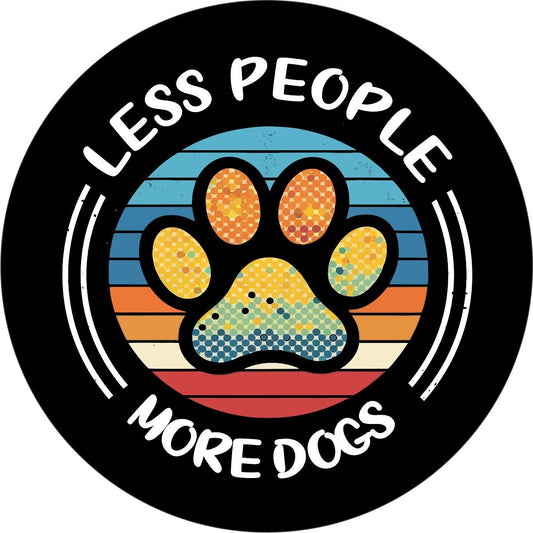 Less People More Dogs Bronco Spare Tire Cover - Speedlogix