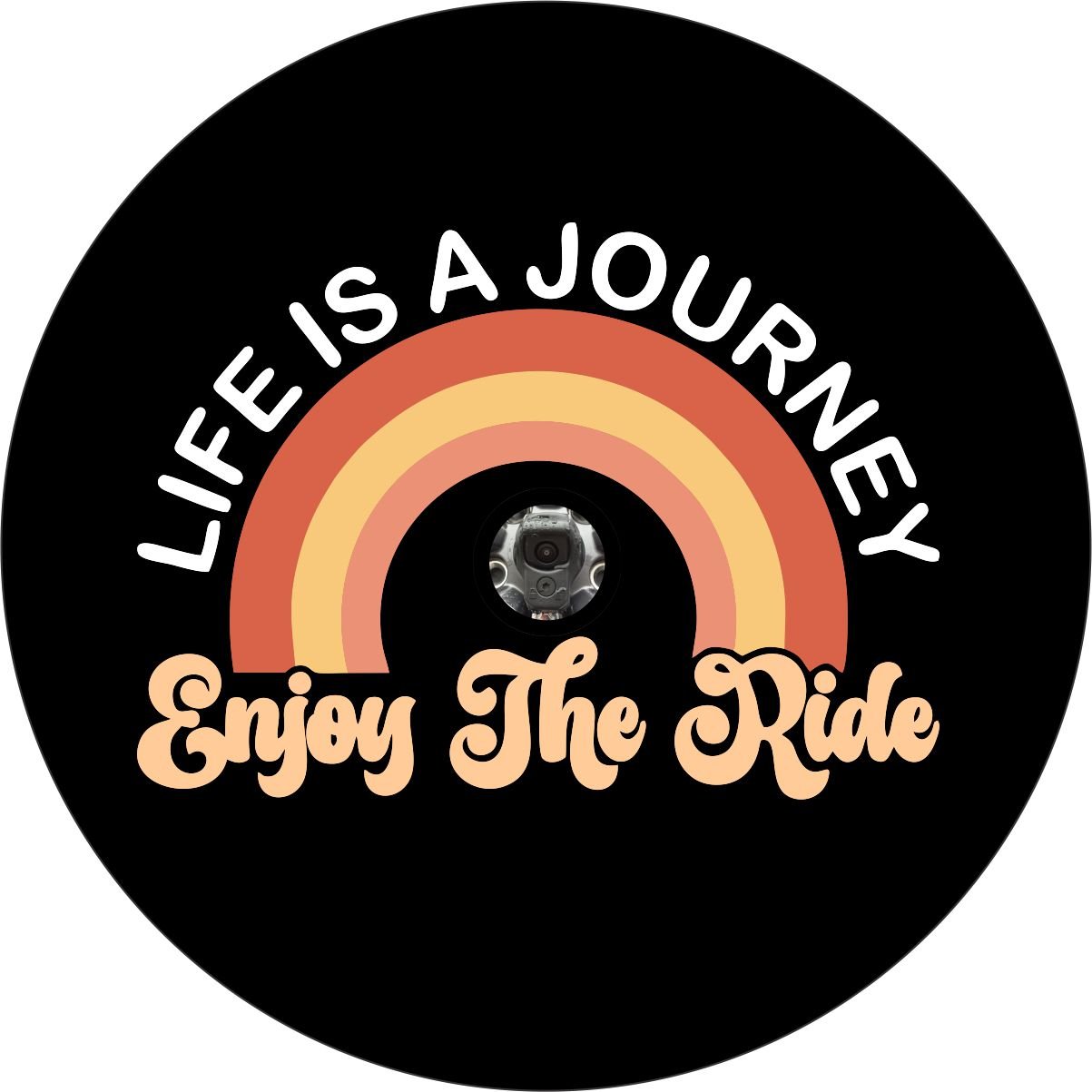 Life is a Journey Enjoy The Ride Cute Bronco Spare Tire Cover - Speedlogix