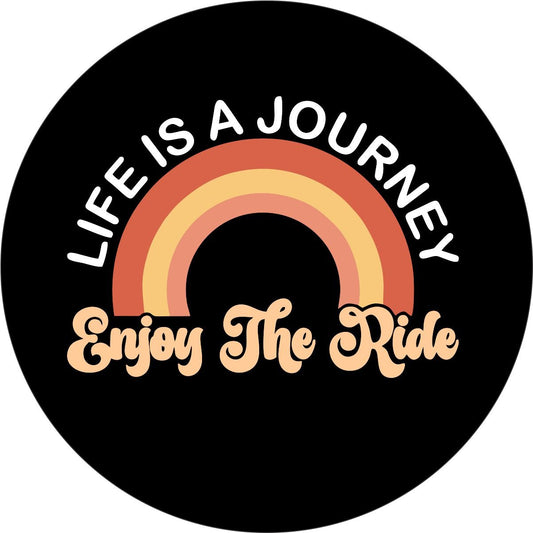 Life is a Journey Enjoy The Ride Cute Bronco Spare Tire Cover - Speedlogix