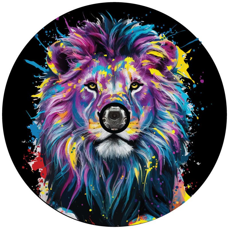 Lion Paint - Splattered Color Pop Bronco Spare Tire Cover - Speedlogix