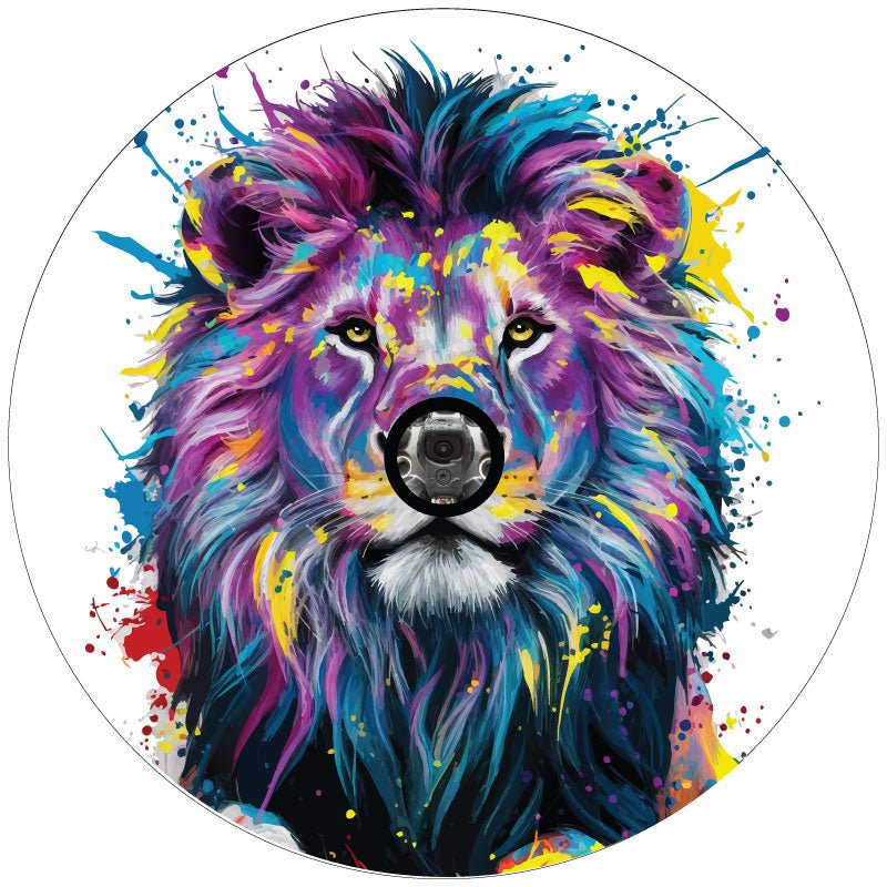 Lion Paint - Splattered Color Pop Bronco Spare Tire Cover - Speedlogix