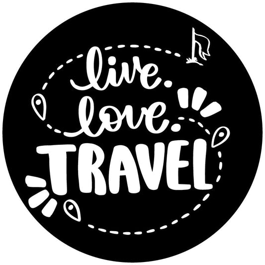 Live. Love. Travel. Bronco Spare Tire Cover - Speedlogix